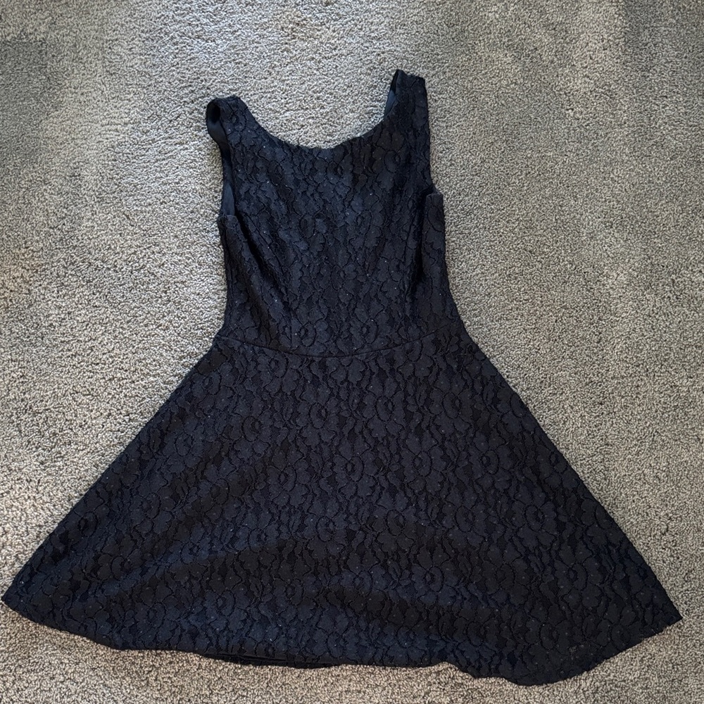 Elegant Black Lace Dress